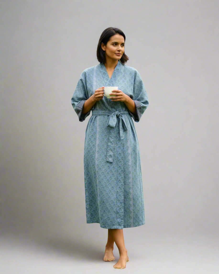 Samsara Kimono - Slate Breeze