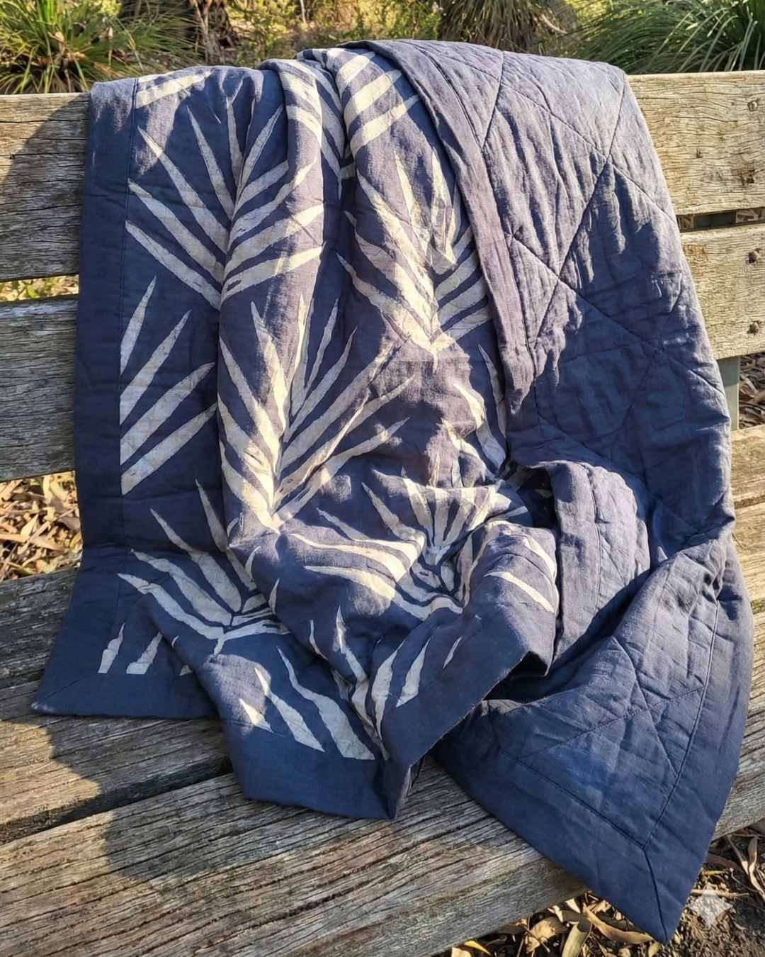 Organic Cotton Throw Blanket - Slate