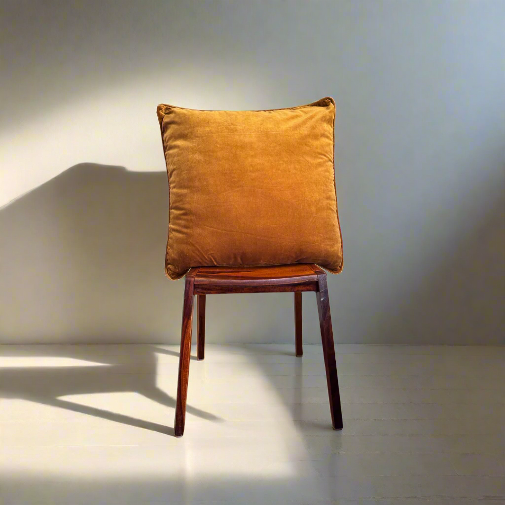 Velvet Cushion Cover - Cord Piped Edge