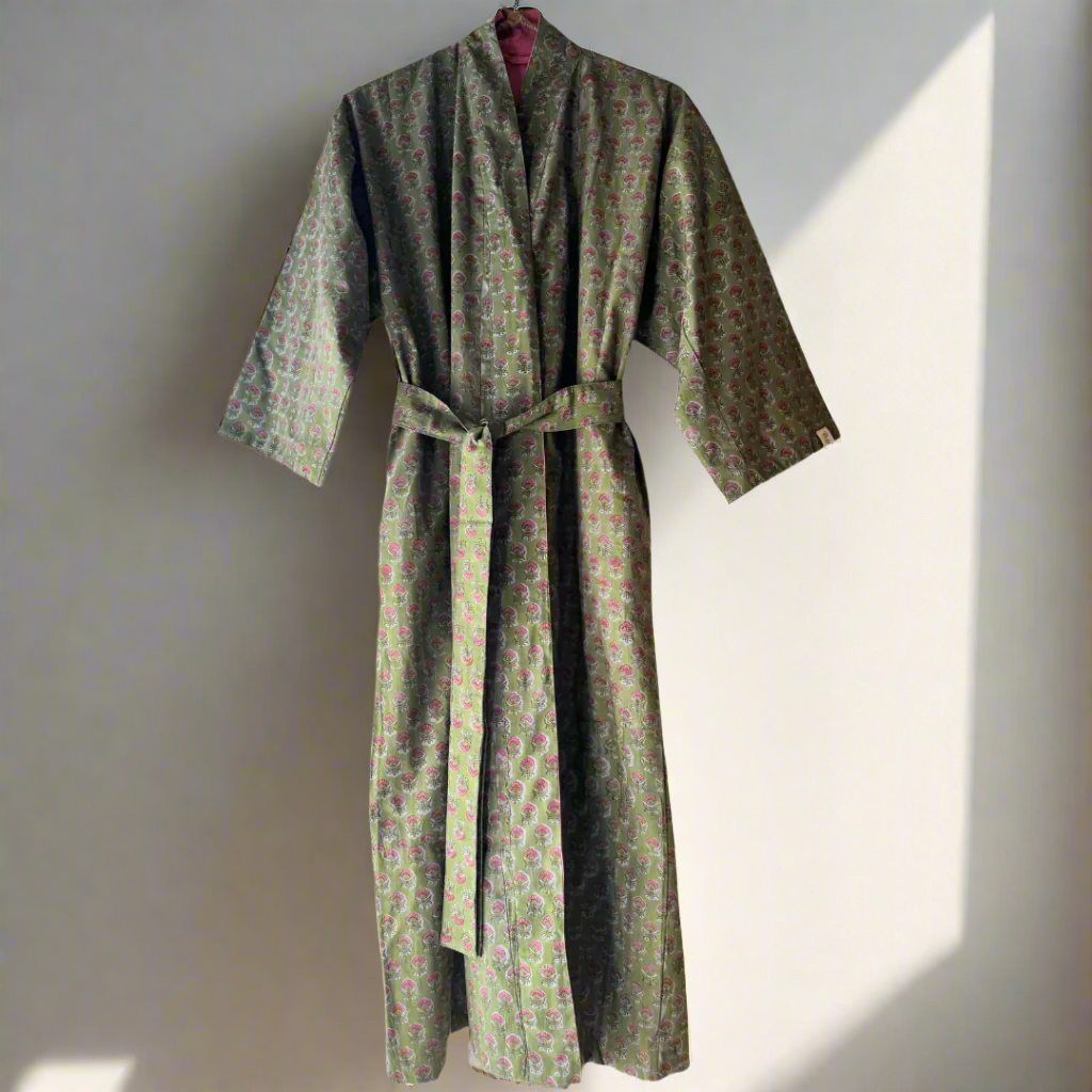 Samsara Kimono - Moss & Petals