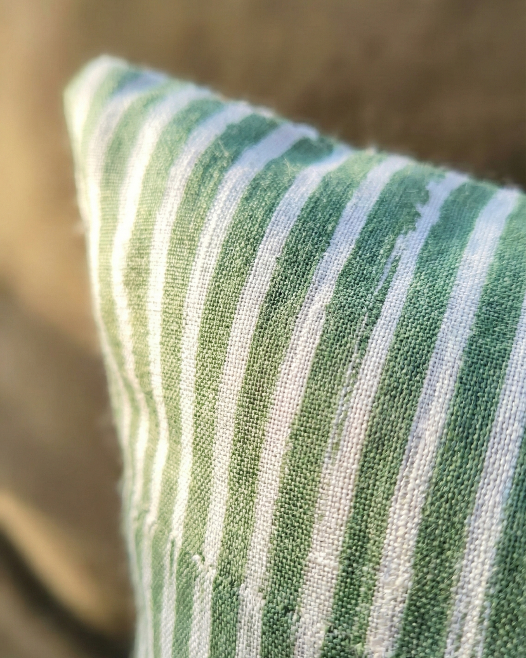 Mallee Stripes on Silk Cotton - Cushion Cover