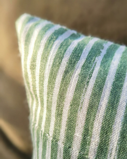 Mallee Stripes on Silk Cotton - Cushion Cover