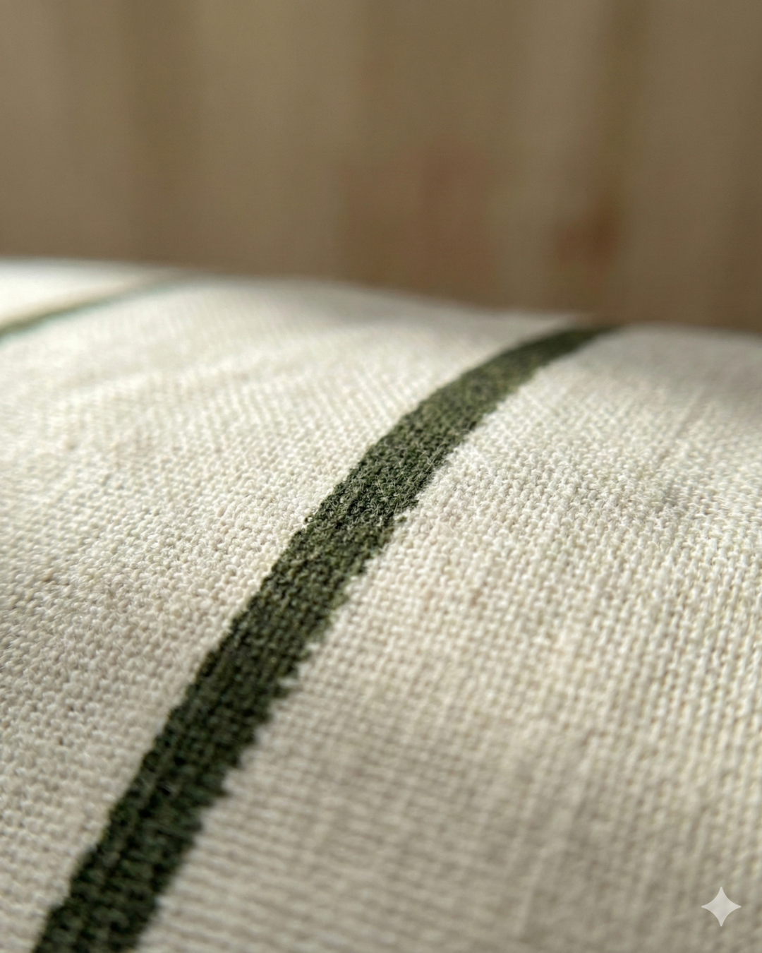 Organic Cotton Cushion Covers - Eucalyptus Stripes