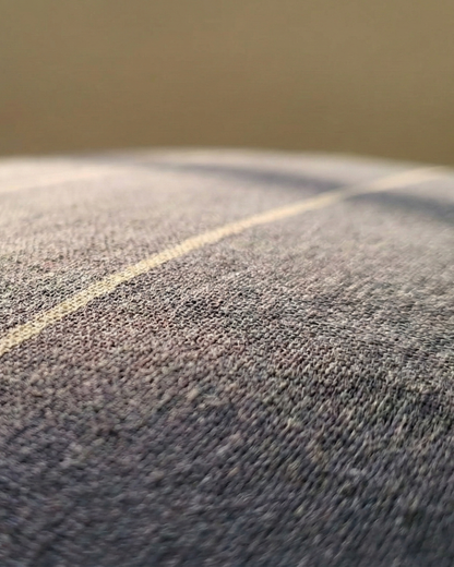 Small Organic Cotton Cushion Covers - Slate Stripes