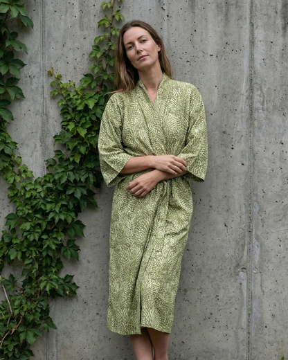 Organic Cotton Kimono - Billy Eucalyptus
