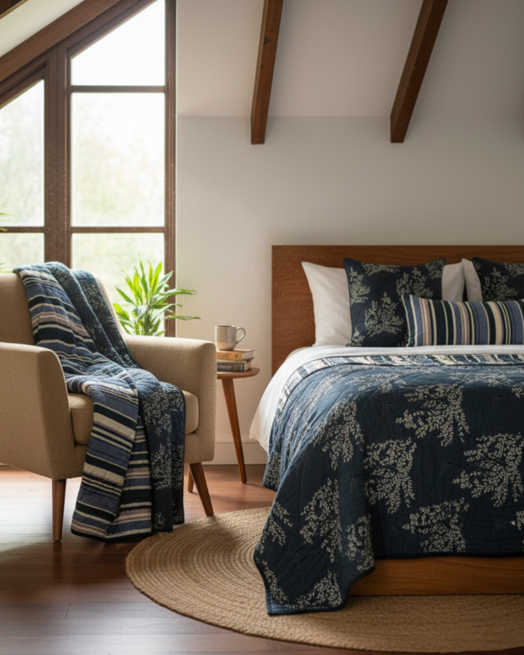 Ode Tree - Handquilted Throw & Quilt