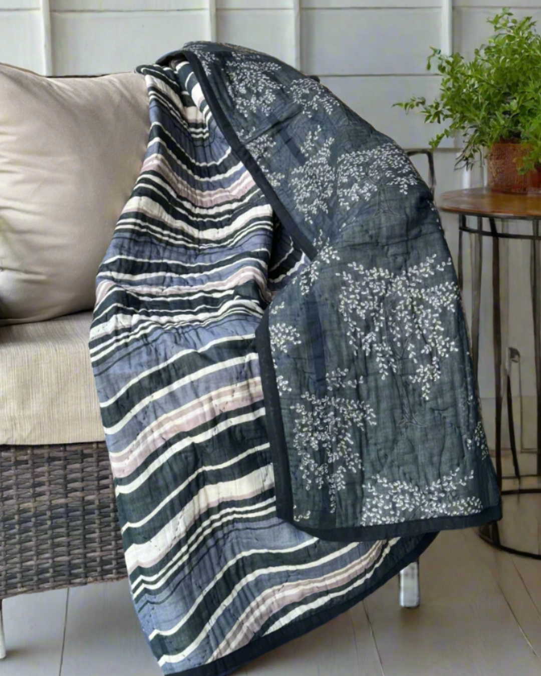 Ode Tree - Handquilted Throw & Quilt