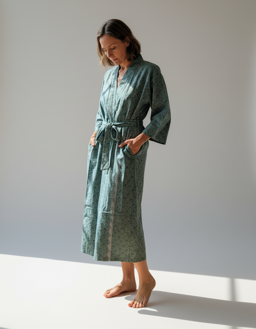 Samsara Kimono - Slate Breeze
