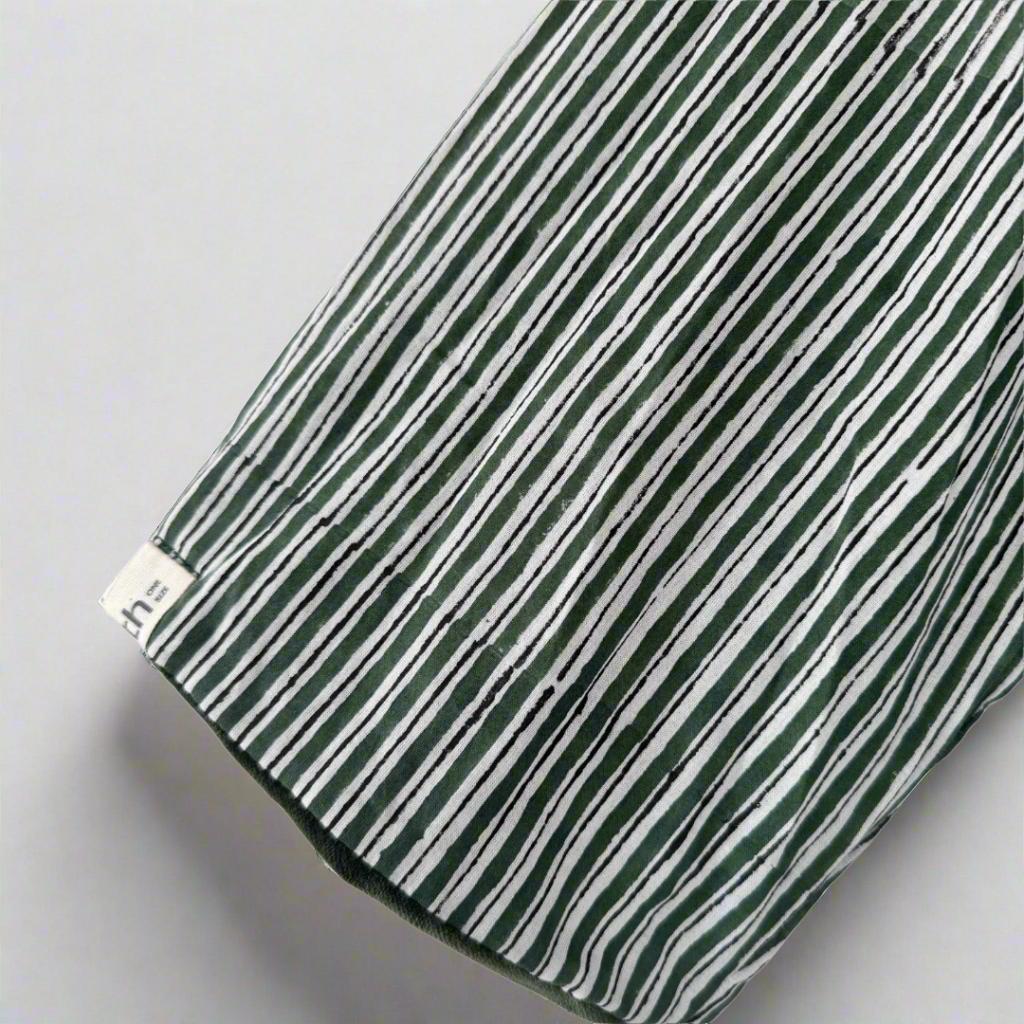 Cotton Velvet Dabu Kimono - Eucalypt Mallee