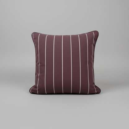 Small Organic Cotton Cushion Covers - Burnt Sienna Stripes