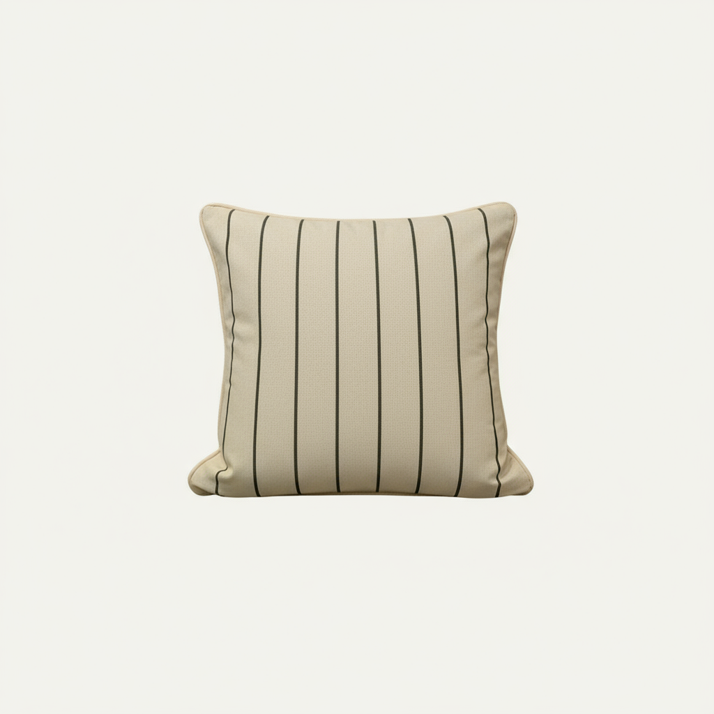 Organic Cotton Cushion Covers - Eucalyptus Stripes