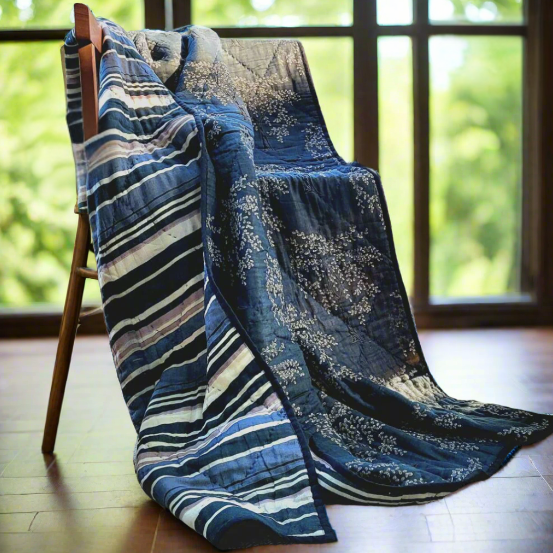 Ode Tree - Handquilted Throw & Quilt