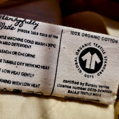 Organic Cotton Throw Blanket - Bangalow Palm Eucalyptus