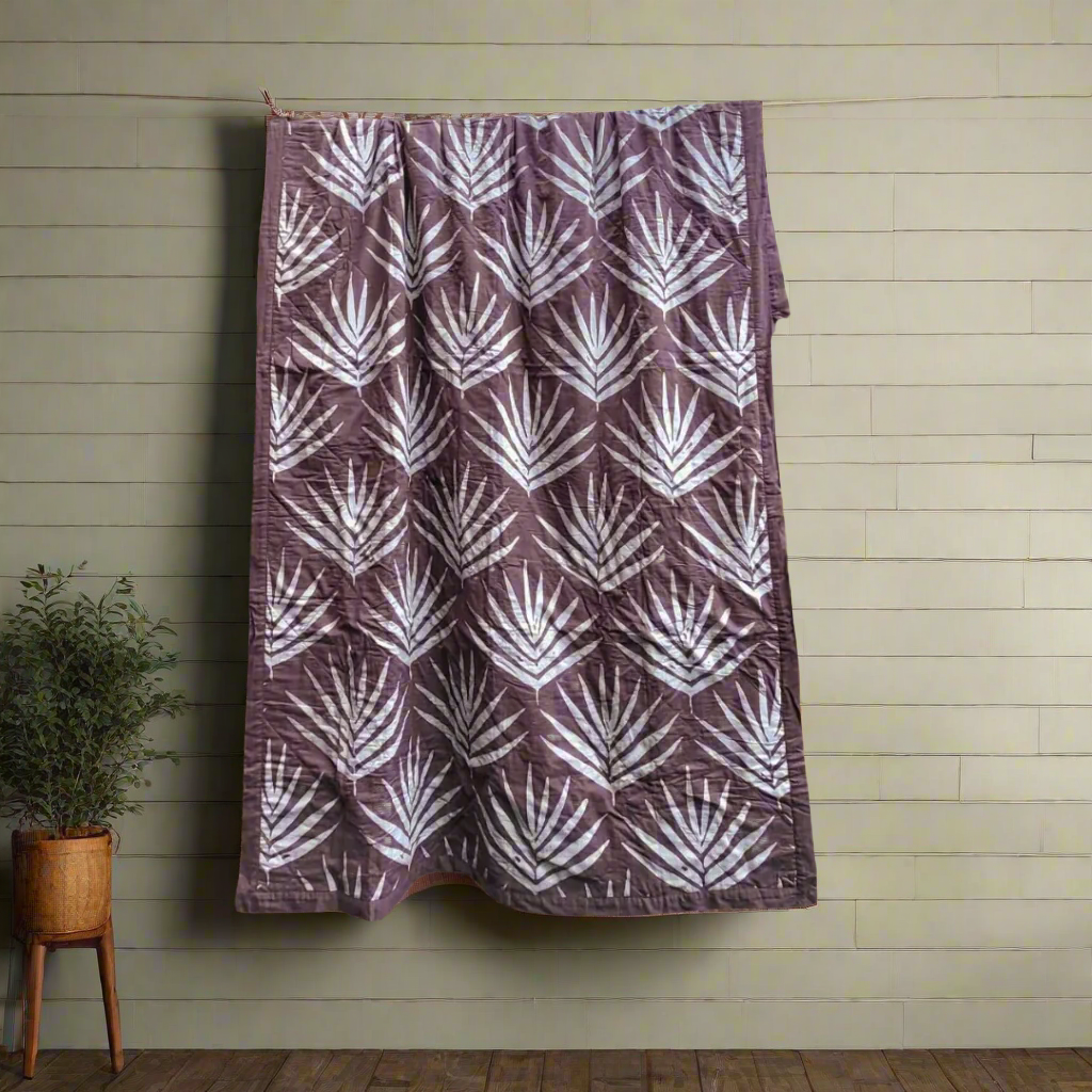 Organic Cotton Throw Blanket - Burnt Sienna