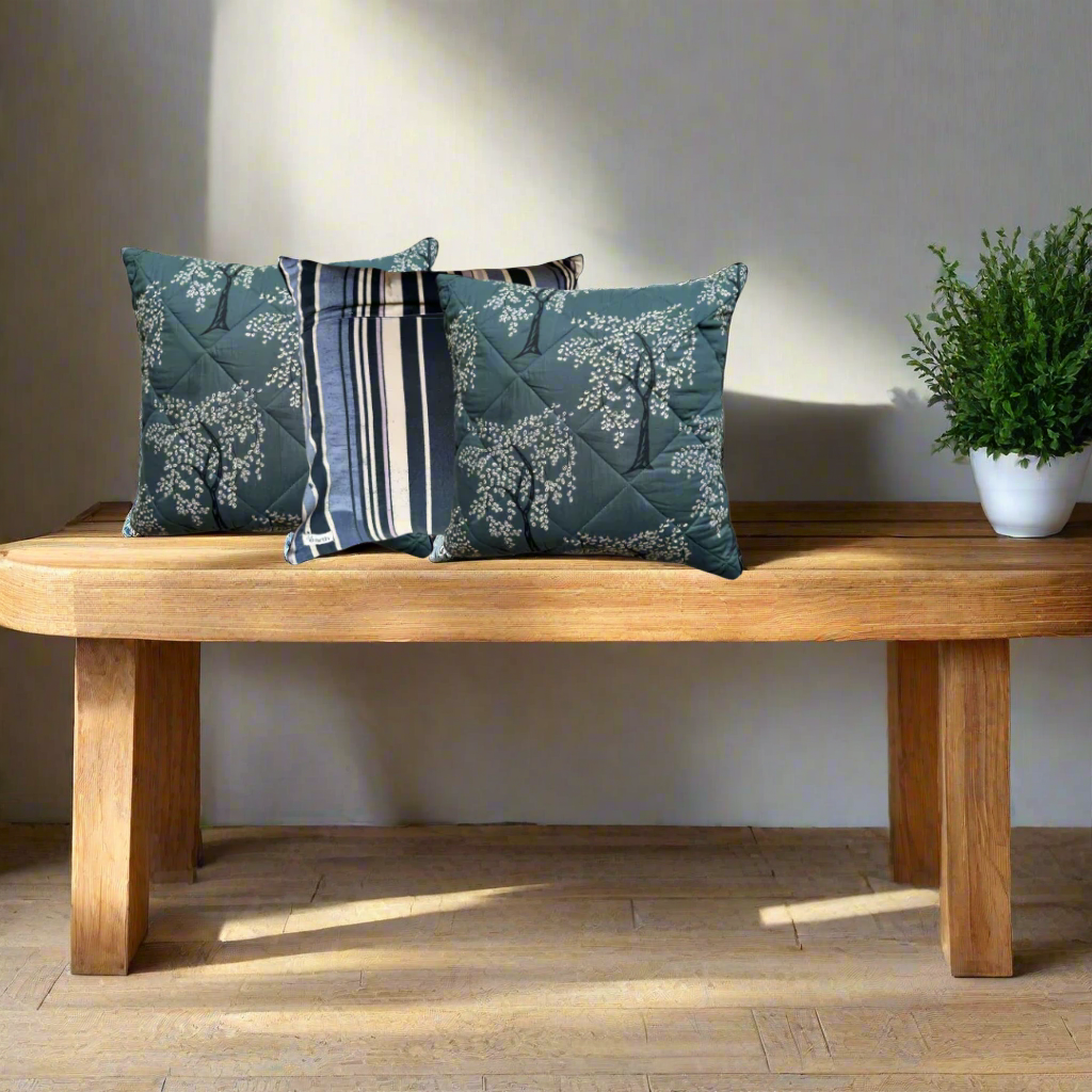 Ode Tree -  Handquilted Cushion Cover