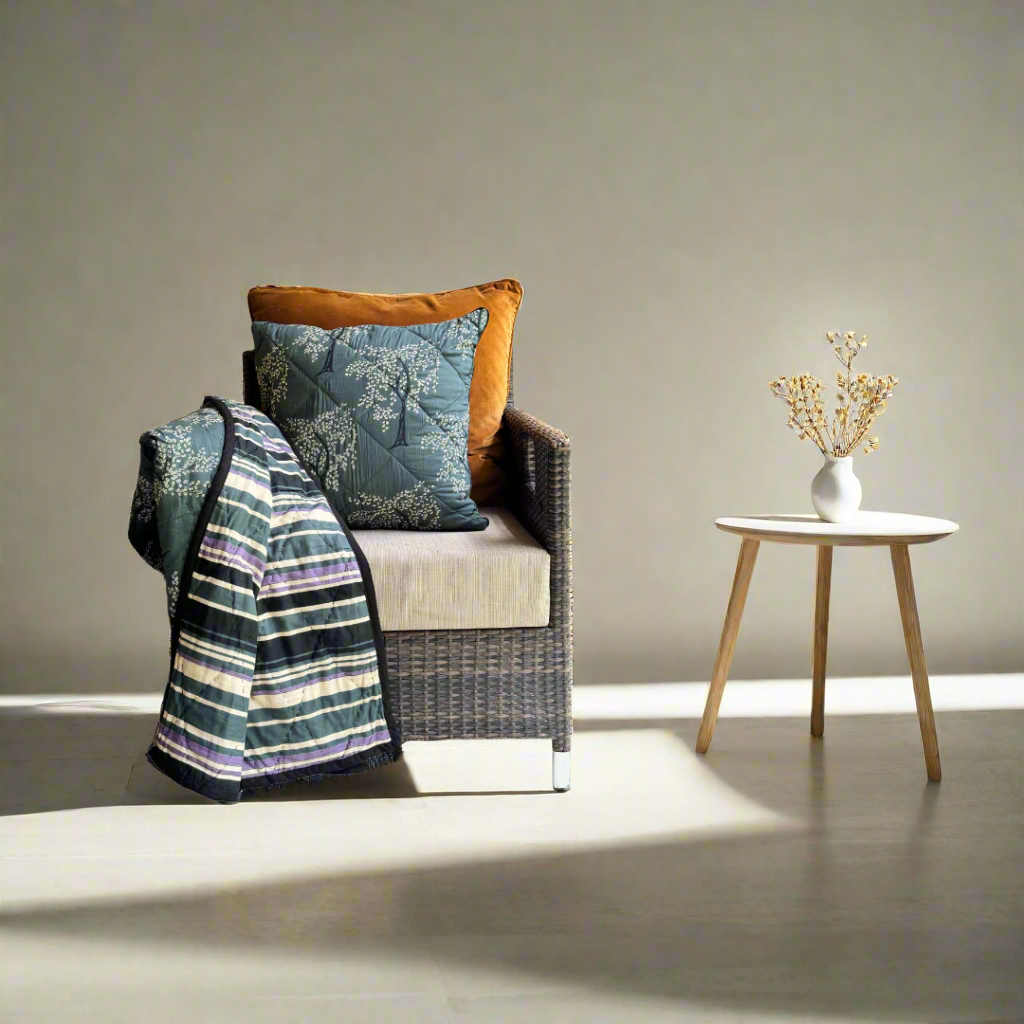 Ode Tree - Handquilted Throw & Quilt