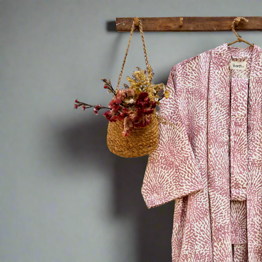Organic Cotton Kimono - Billy Desert Rose