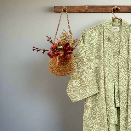 Organic Cotton Kimono - Billy Eucalyptus