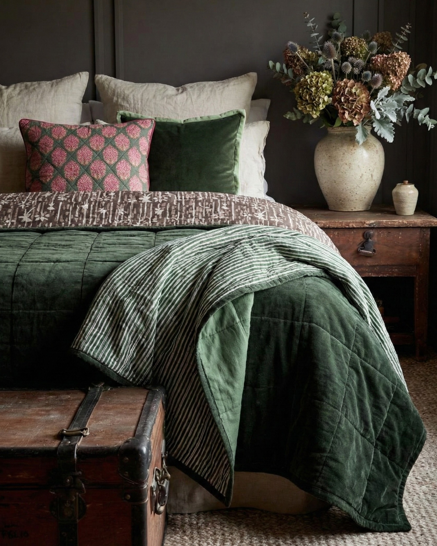 Mallee Stripes on Silk Cotton - Throw