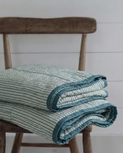Mallee Stripes on Silk Cotton - Throw