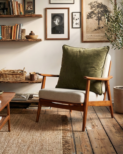 Velvet Euro Cushion Cover | Cord Piped Edge