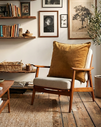 Velvet Euro Cushion Cover | Cord Piped Edge