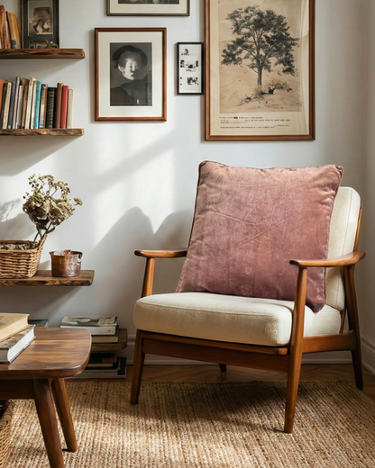 Velvet Euro Cushion Cover | Cord Piped Edge