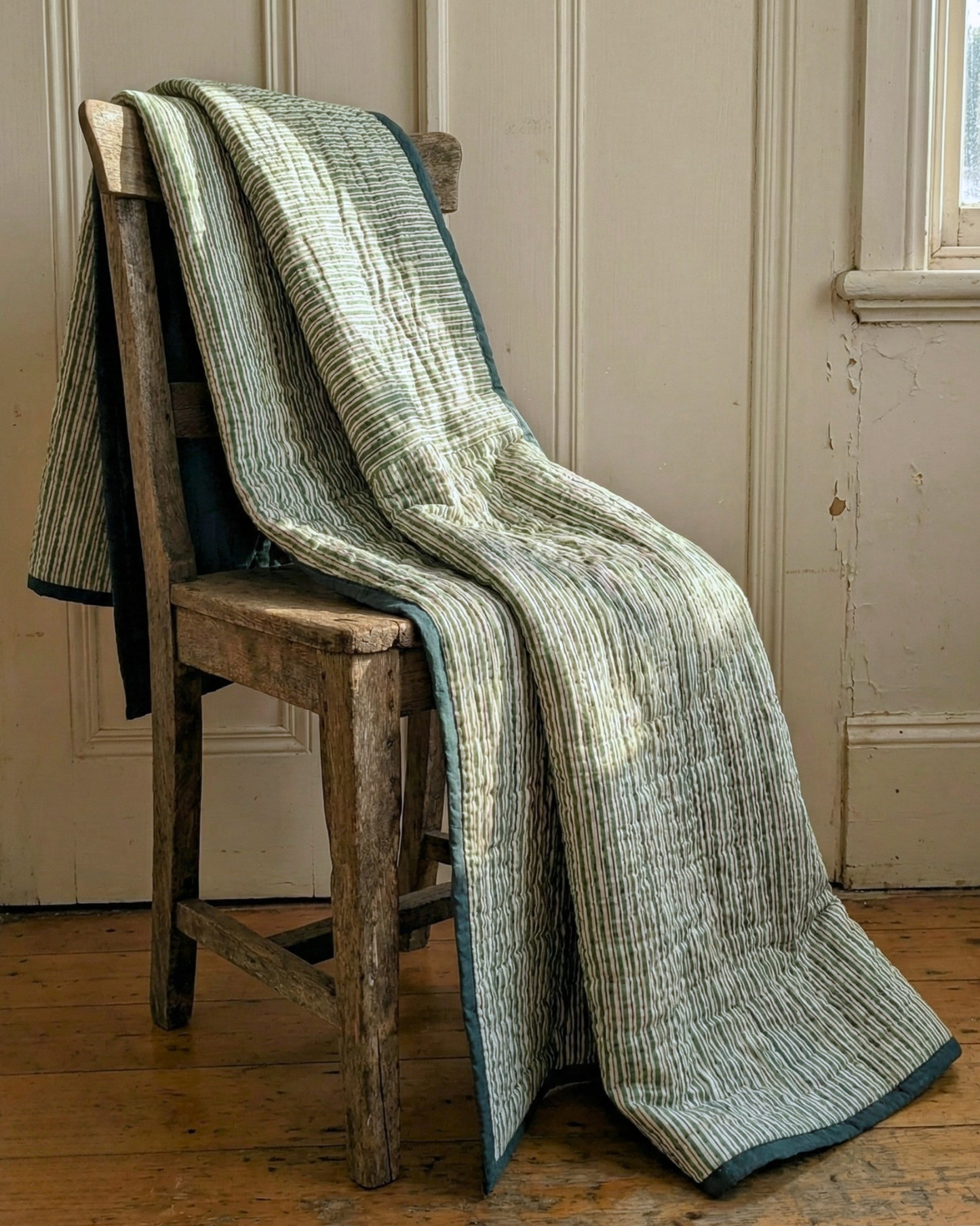 Mallee Stripes on Silk Cotton - Throw