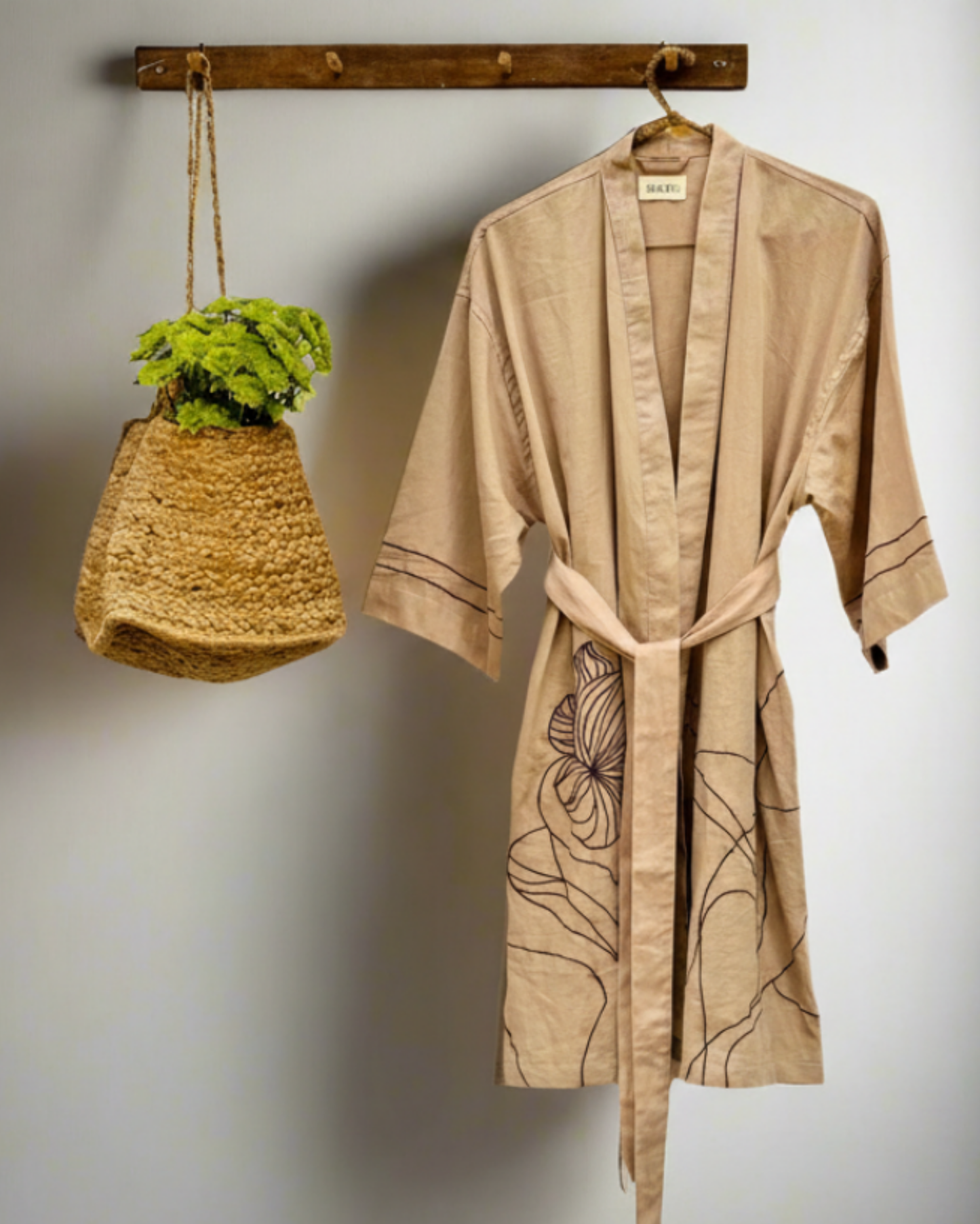 Organic Cotton Kimono - Wildflower Sand