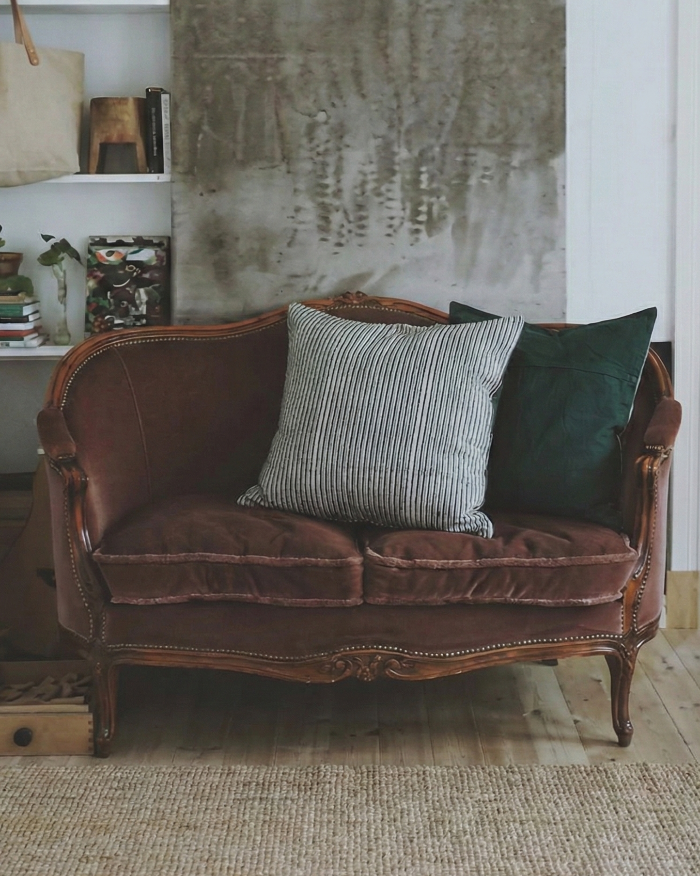 Mallee Stripes on Silk Cotton - Cushion Cover