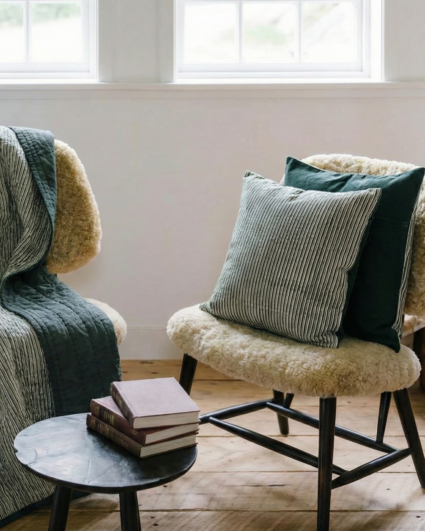 Mallee Stripes on Silk Cotton - Cushion Cover