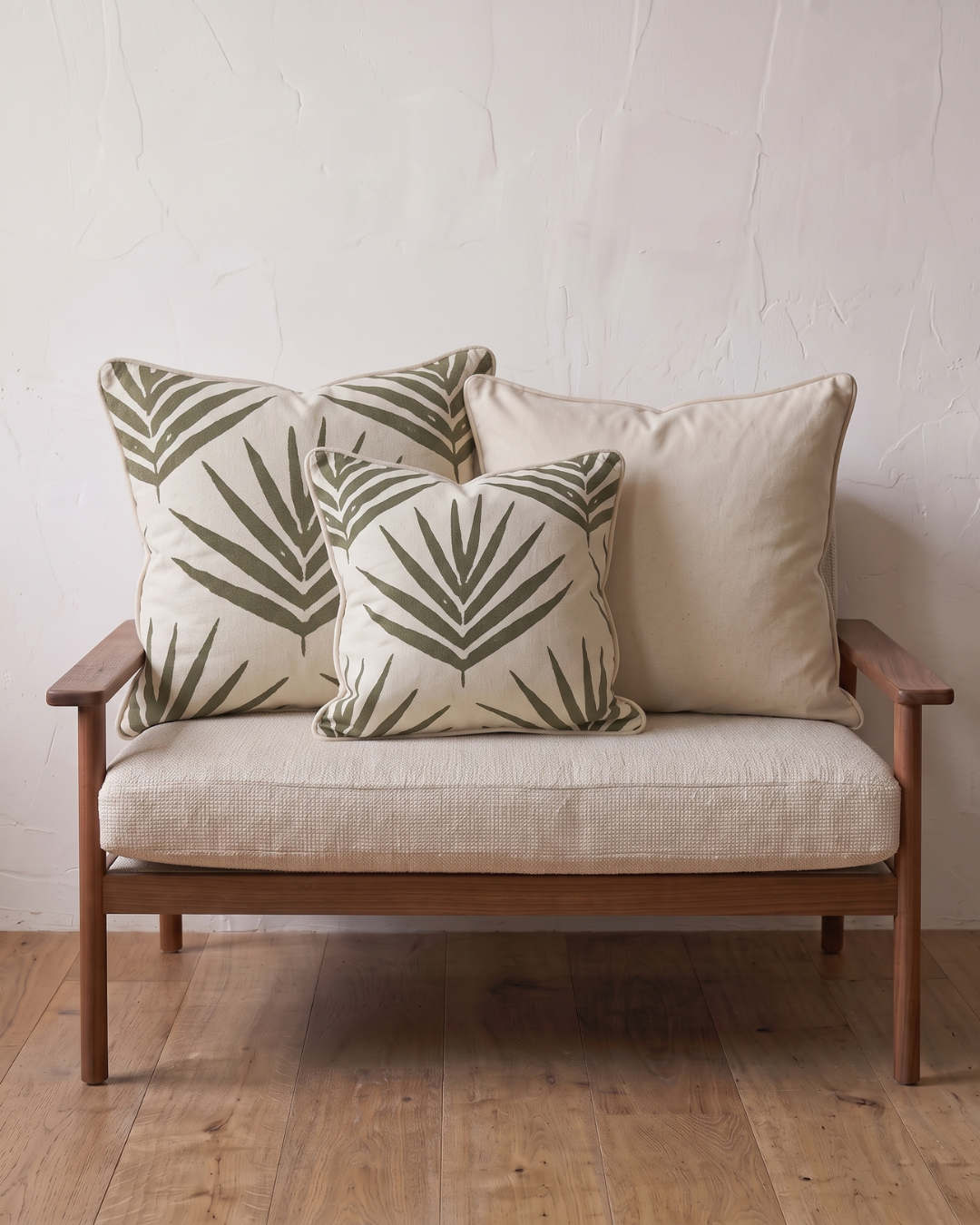 Euro Eucalyptus Palms | Organic Cotton Cushion Covers