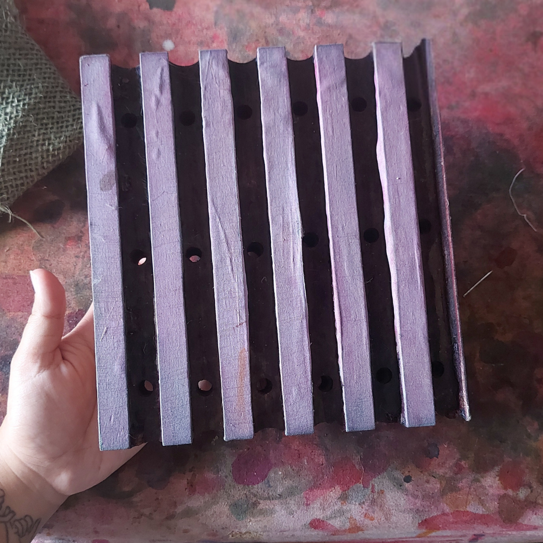 Cotton Velvet Dabu Kimono - Eucalypt Mallee