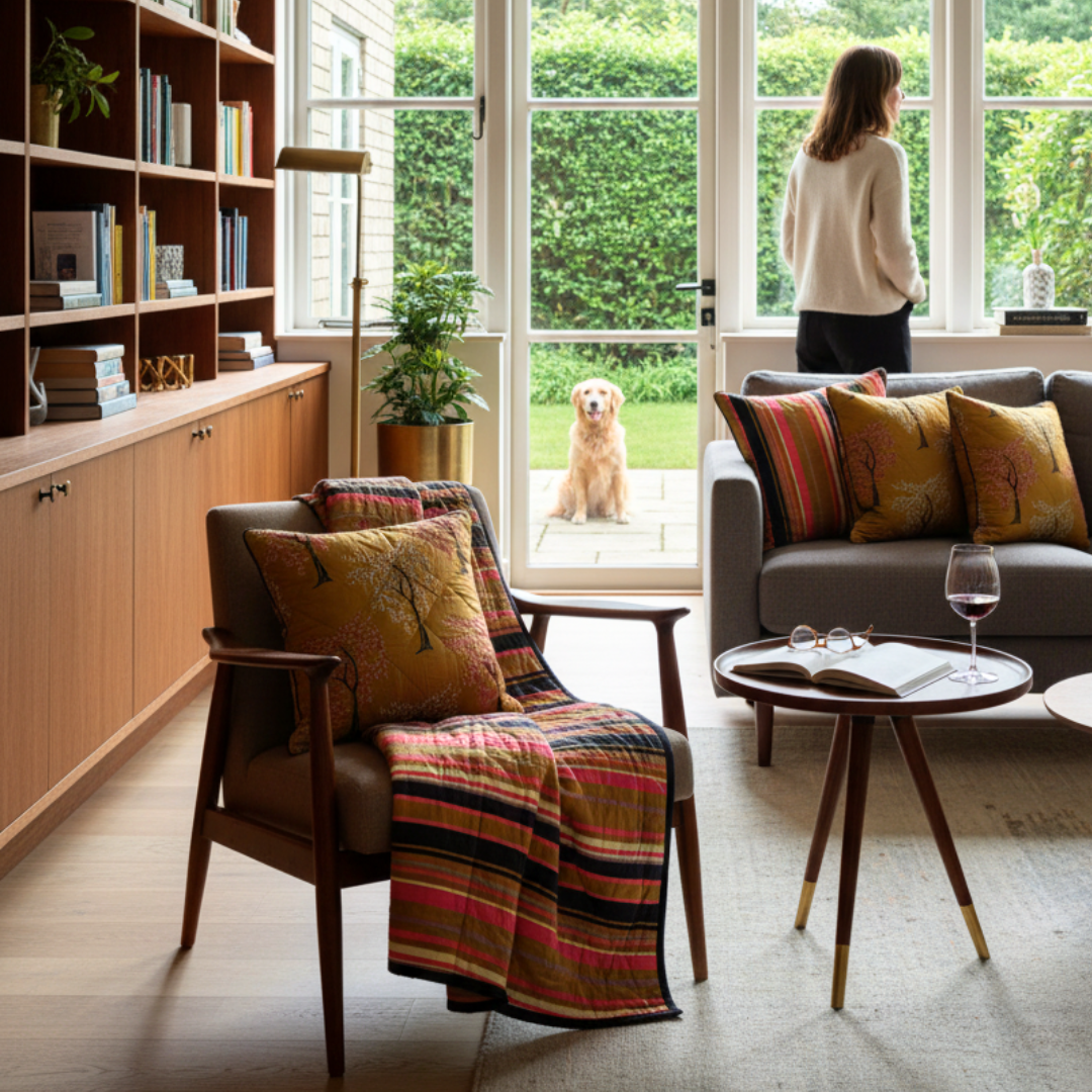 Ode Tree - Handquilted Throw & Quilt