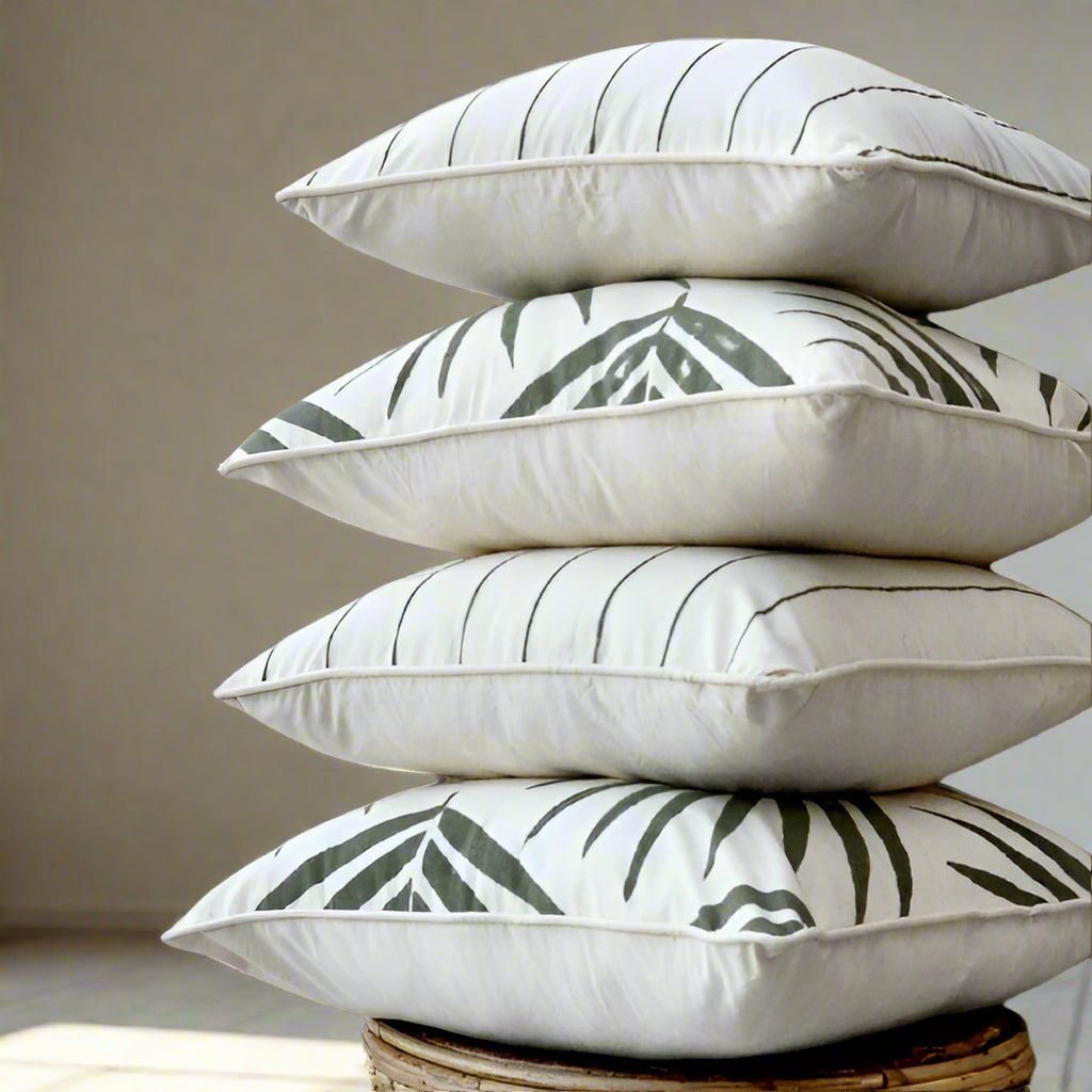 Stripes Eucalyptus Cushion Covers - Pack of 2 - B2B