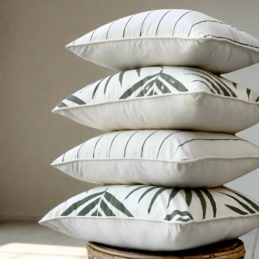 Stripes Eucalyptus Cushion Covers - Pack of 2 - B2B