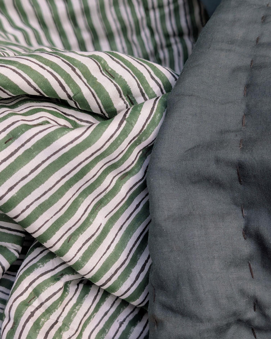 Mallee Stripes on Silk Cotton - Throw
