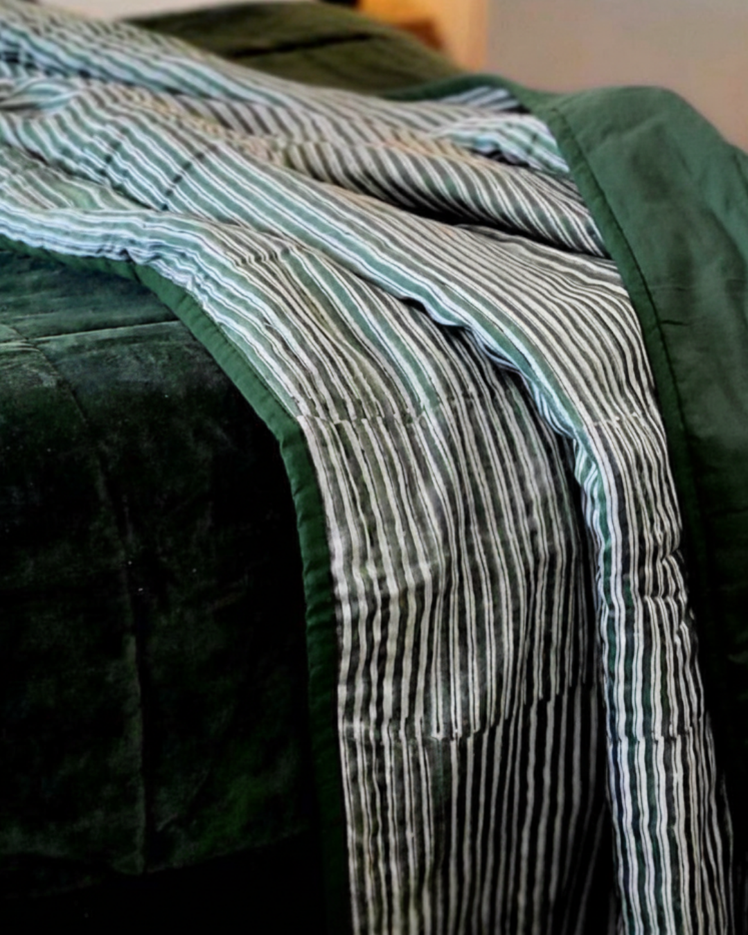 Mallee Stripes on Silk Cotton - Throw