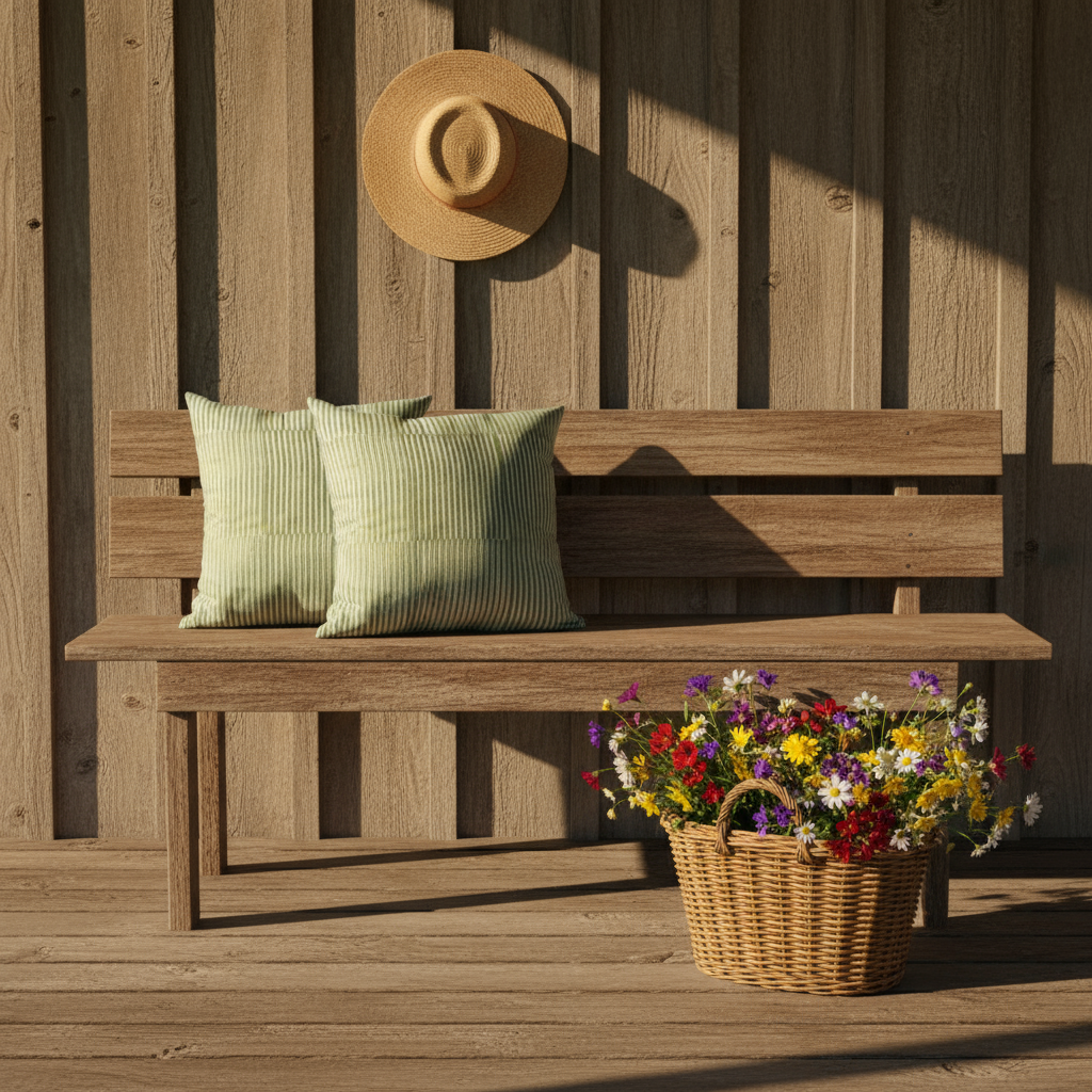 Mallee Stripes on Silk Cotton - Cushion Cover