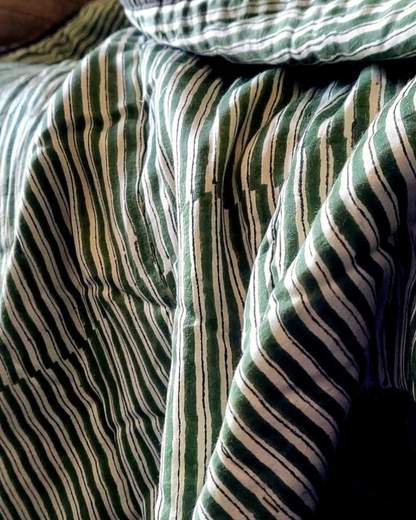 Mallee Stripes on Silk Cotton - Throw