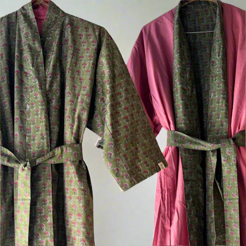Samsara Kimono - Moss & Petals