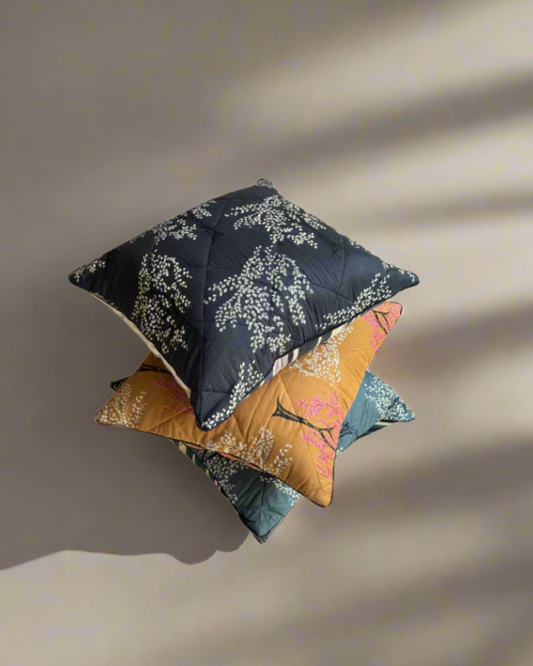 Ode Tree -  Handquilted Cushion Cover