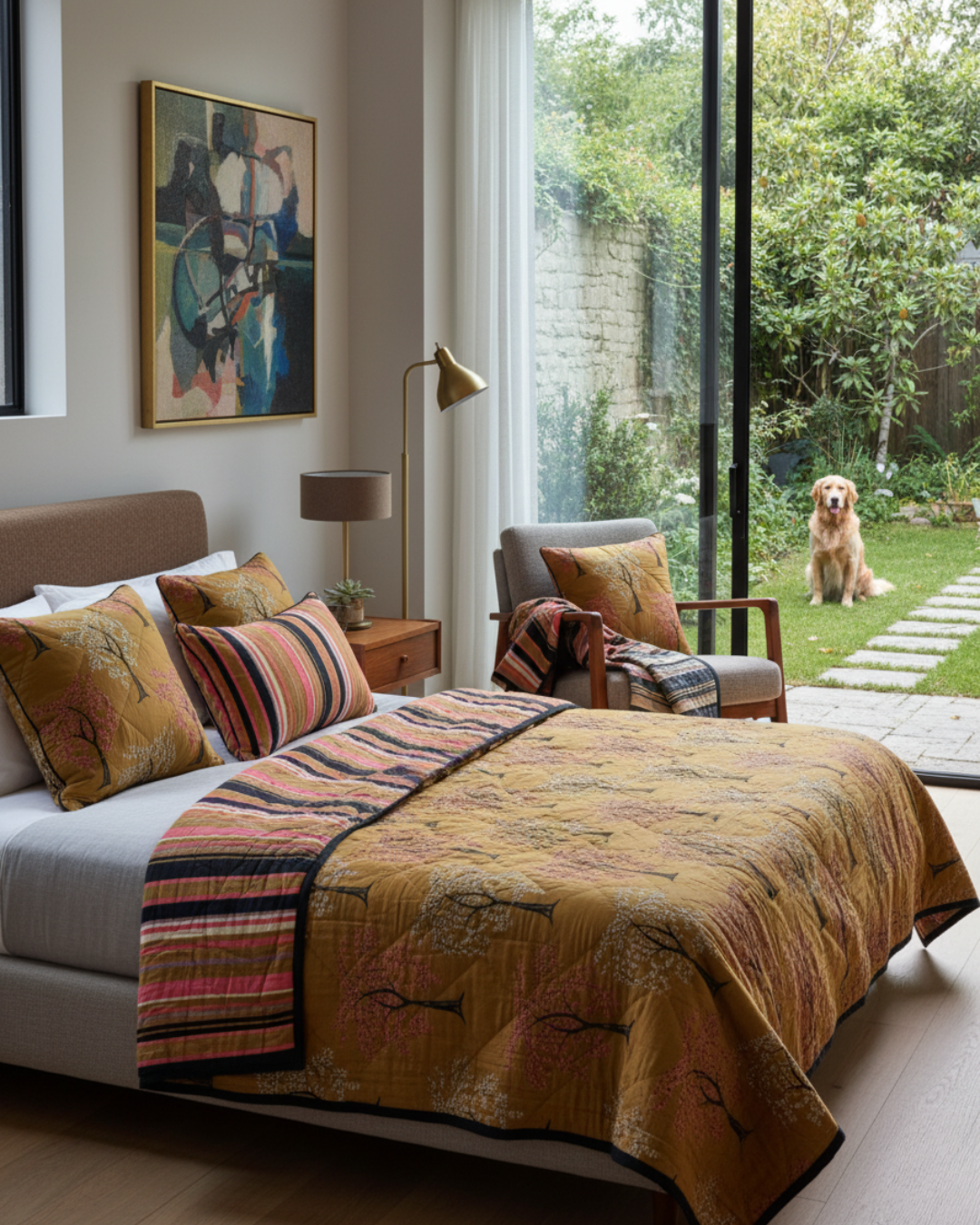 Ode Tree - Handquilted Throw & Quilt