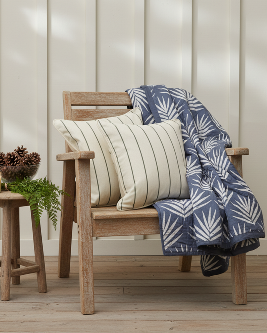 Organic Cotton Throw Blanket - Slate