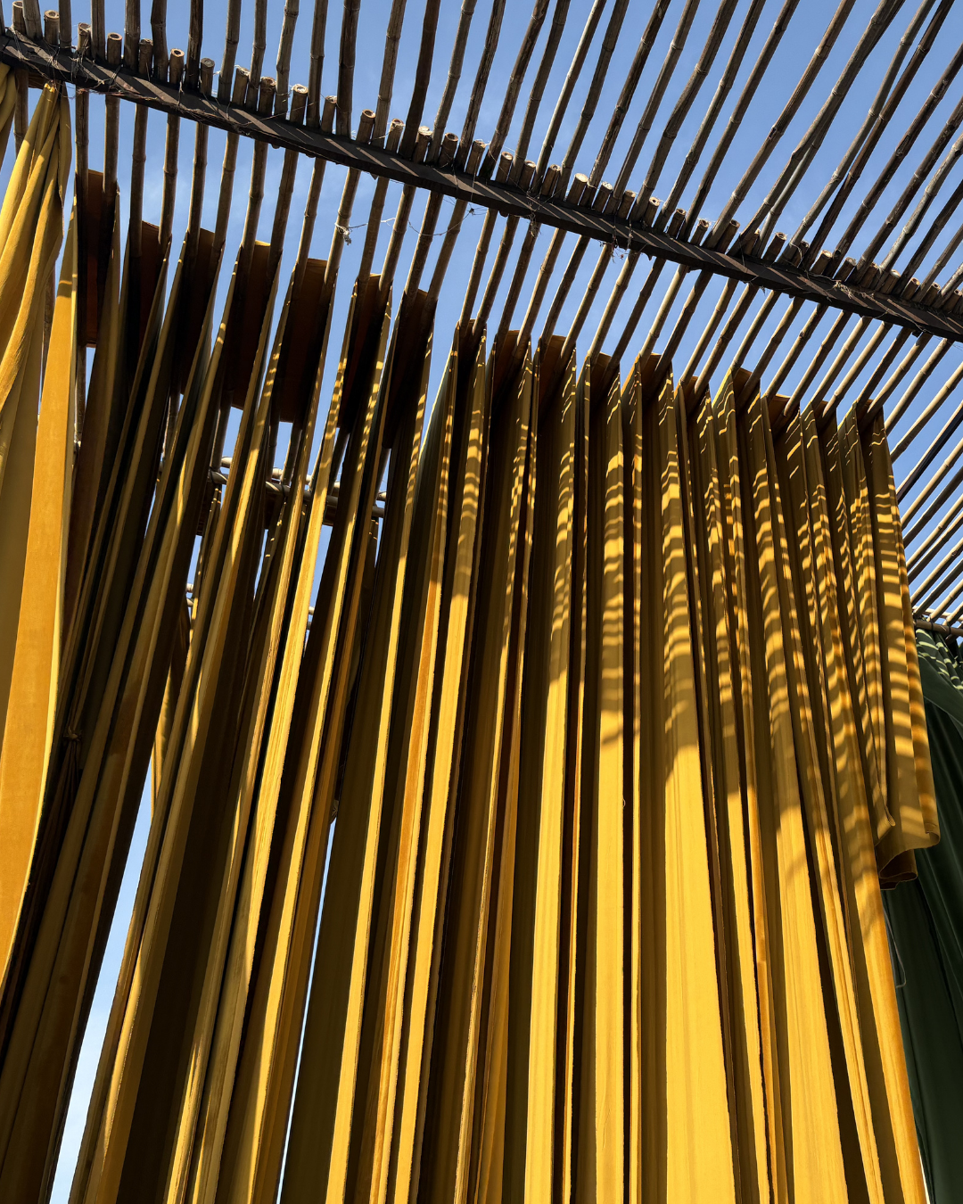 Cotton Velvet Reverse Dabu Print - Ochre Creek