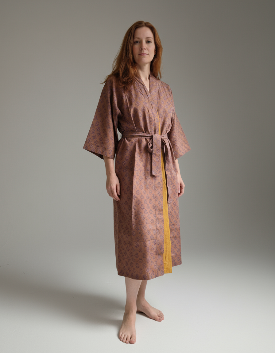 Samsara Kimono - Burnt Ochre