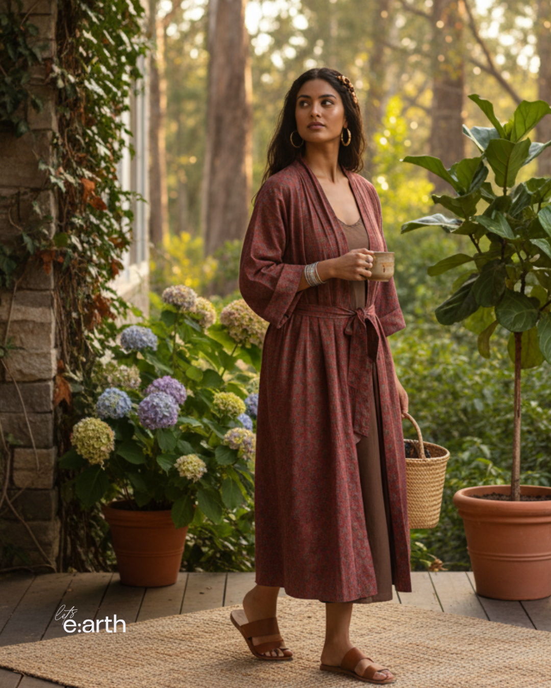 Samsara Kimono - Dusky Meadow