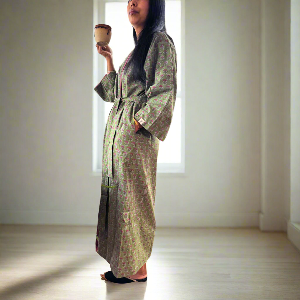 Samsara Kimono - Moss & Petals