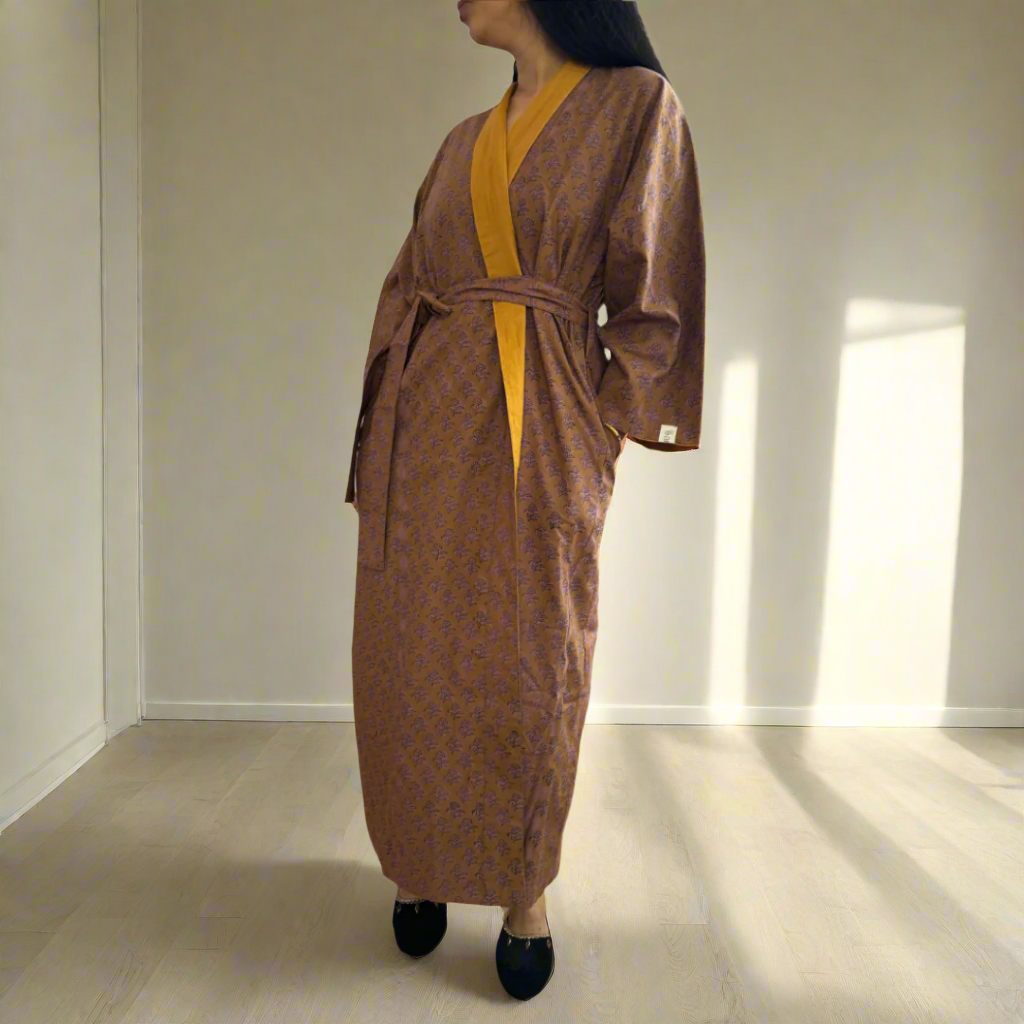 Samsara Kimono - Burnt Ochre
