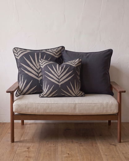 Euro Slate Palms | Organic Cotton Cushion Covers